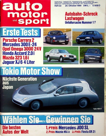 Deckblatt Auto Motor und Sport (22/1989)